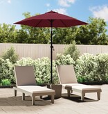 VidaXL Parasol 200x224 cm aluminium bordeauxrood