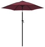VidaXL Parasol 200x224 cm aluminium bordeauxrood