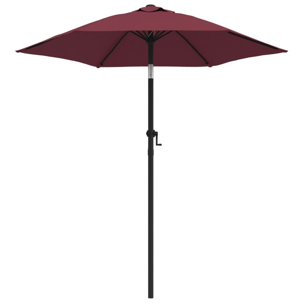 VidaXL Parasol 200x224 cm aluminium bordeauxrood