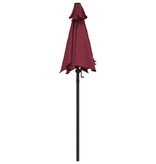 VidaXL Parasol 200x224 cm aluminium bordeauxrood