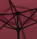 VidaXL Parasol 200x224 cm aluminium bordeauxrood