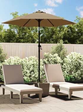 VidaXL Parasol 200x224 cm aluminium taupe