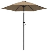 VidaXL Parasol 200x224 cm aluminium taupe