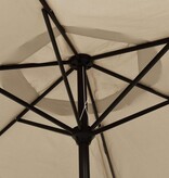 VidaXL Parasol 200x224 cm aluminium taupe