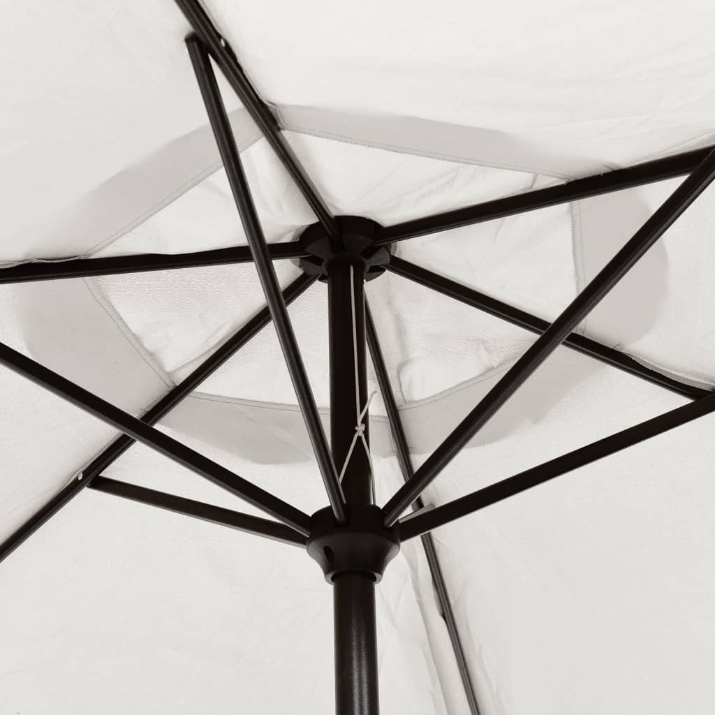 VidaXL Parasol 200x224 cm aluminium zandwit