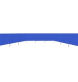 VidaXL Windscherm 9-panelen 1200x120 cm stof azuurblauw