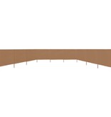 VidaXL Windscherm 9-panelen 1200x120 cm stof taupe