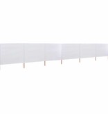 VidaXL Windscherm 6-panelen 800x120 cm stof zandwit