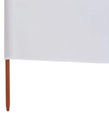 VidaXL Windscherm 6-panelen 800x120 cm stof zandwit