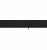 VidaXL Windscherm 5-panelen 600x160 cm stof zwart