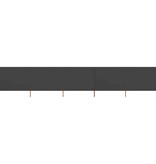 VidaXL Windscherm 5-panelen 600x160 cm stof antraciet