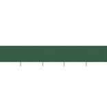 VidaXL Windscherm 5-panelen 600x160 cm stof groen