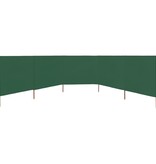 VidaXL Windscherm 5-panelen 600x160 cm stof groen