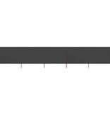 VidaXL Windscherm 5-panelen 600x120 cm stof antraciet