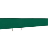 VidaXL Windscherm 5-panelen 600x120 cm stof groen