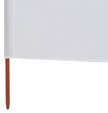 VidaXL Windscherm 5-panelen 600x120 cm stof zandwit