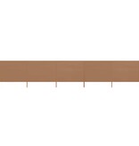 VidaXL Windscherm 5-panelen 600x80 cm stof taupe