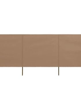 VidaXL Windscherm 3-panelen 400x160 cm stof taupe