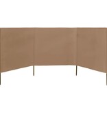 VidaXL Windscherm 3-panelen 400x160 cm stof taupe