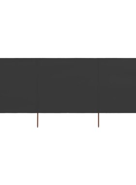 VidaXL Windscherm 3-panelen 400x160 cm stof antraciet