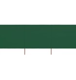 VidaXL Windscherm 3-panelen 400x160 cm stof groen