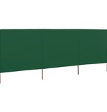 VidaXL Windscherm 3-panelen 400x160 cm stof groen
