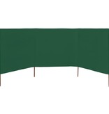 VidaXL Windscherm 3-panelen 400x160 cm stof groen