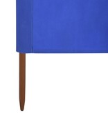 VidaXL Windscherm 3-panelen 400x80 cm stof azuurblauw