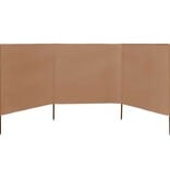 VidaXL Windscherm 3-panelen 400x80 cm stof taupe