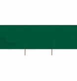 VidaXL Windscherm 3-panelen 400x80 cm stof groen