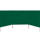 VidaXL Windscherm 3-panelen 400x80 cm stof groen