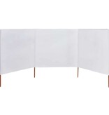 VidaXL Windscherm 3-panelen 400x80 cm stof zandwit