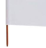 VidaXL Windscherm 3-panelen 400x80 cm stof zandwit