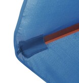 VidaXL Parasol met houten paal 350 cm blauw