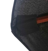 VidaXL Parasol met houten paal 350 cm zwart