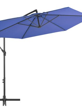 VidaXL Zweefparasol met aluminium paal 300 cm blauw