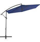 VidaXL Zweefparasol met aluminium paal 300 cm blauw