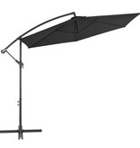 VidaXL Zweefparasol met aluminium paal 300 cm zwart