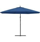 VidaXL Zweefparasol met aluminium paal 350 cm blauw