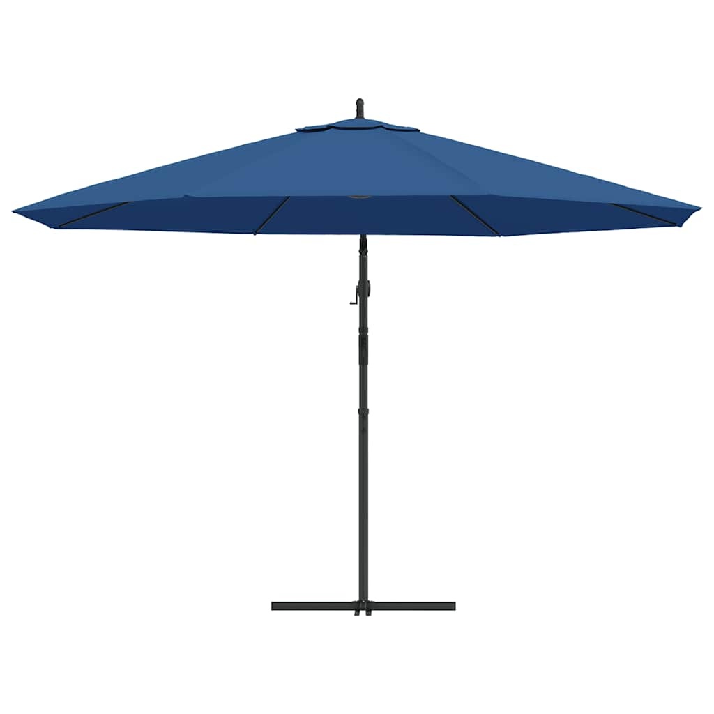 VidaXL Zweefparasol met aluminium paal 350 cm blauw
