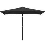 VidaXL Parasol met metalen paal 300x200 cm zwart