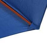 VidaXL Parasol met houten paal 300x258 cm blauw