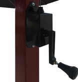 VidaXL Zweefparasol met houten paal 400x300 cm zwart