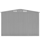 VidaXL Tuinschuur 257x580x181 cm metaal grijs