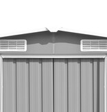 VidaXL Tuinschuur 257x580x181 cm metaal grijs
