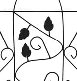 VidaXL Plantenklimrekken 3 st 40x100 cm ijzer zwart