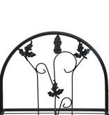 VidaXL Plantenrek 3-laags 52x28x128 cm ijzer zwart