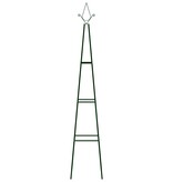 VidaXL Plantenklimrekken 2 st 35x35x195 cm ijzer donkergroen