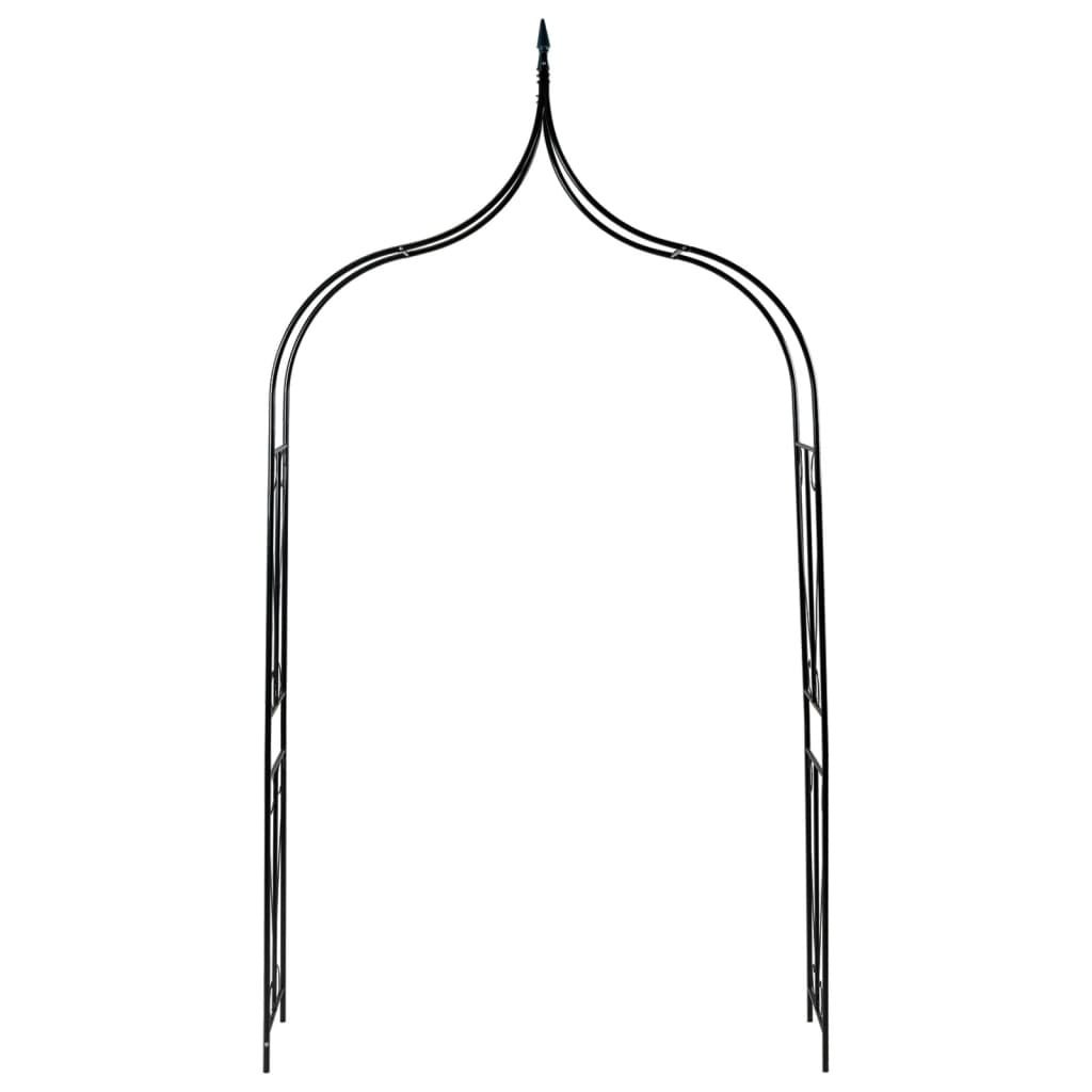 VidaXL Tuinboog 142x37x275 cm ijzer donkergroen