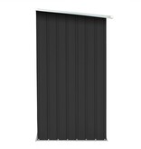 VidaXL Haardhoutschuur 163x83x154 cm gegalvaniseerd staal antraciet